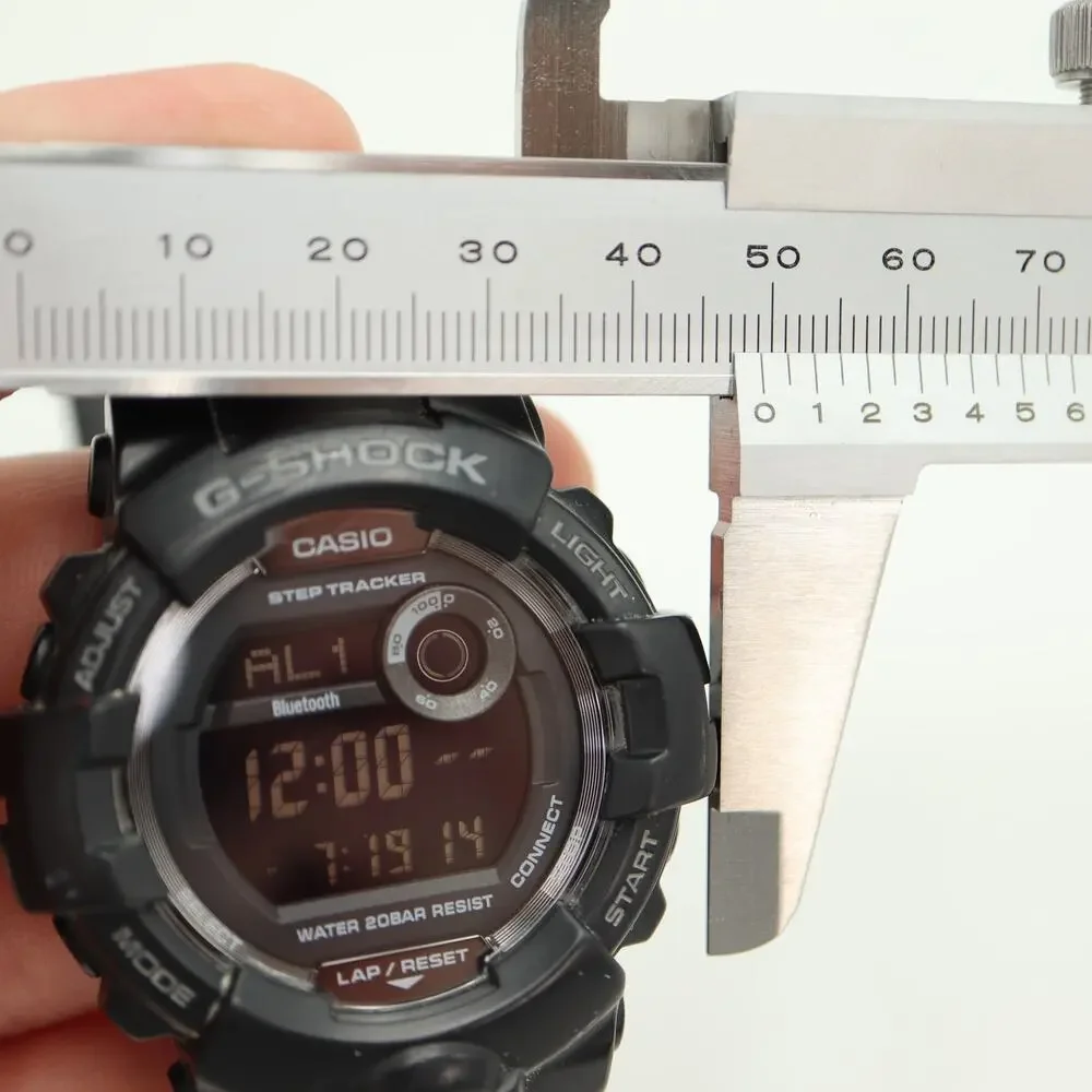 Casio G Shock GBD-800 Black Step Tracker 50mm Watch Bluetooth w New Battery